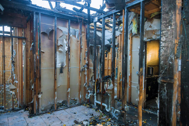 Professional Emergency Fire Cleanup technician working in Thornton, PA